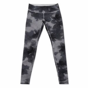 Lululemon Wunder Under Leggings Watercolor Gray Tie Dye Yoga Full Length Size 8